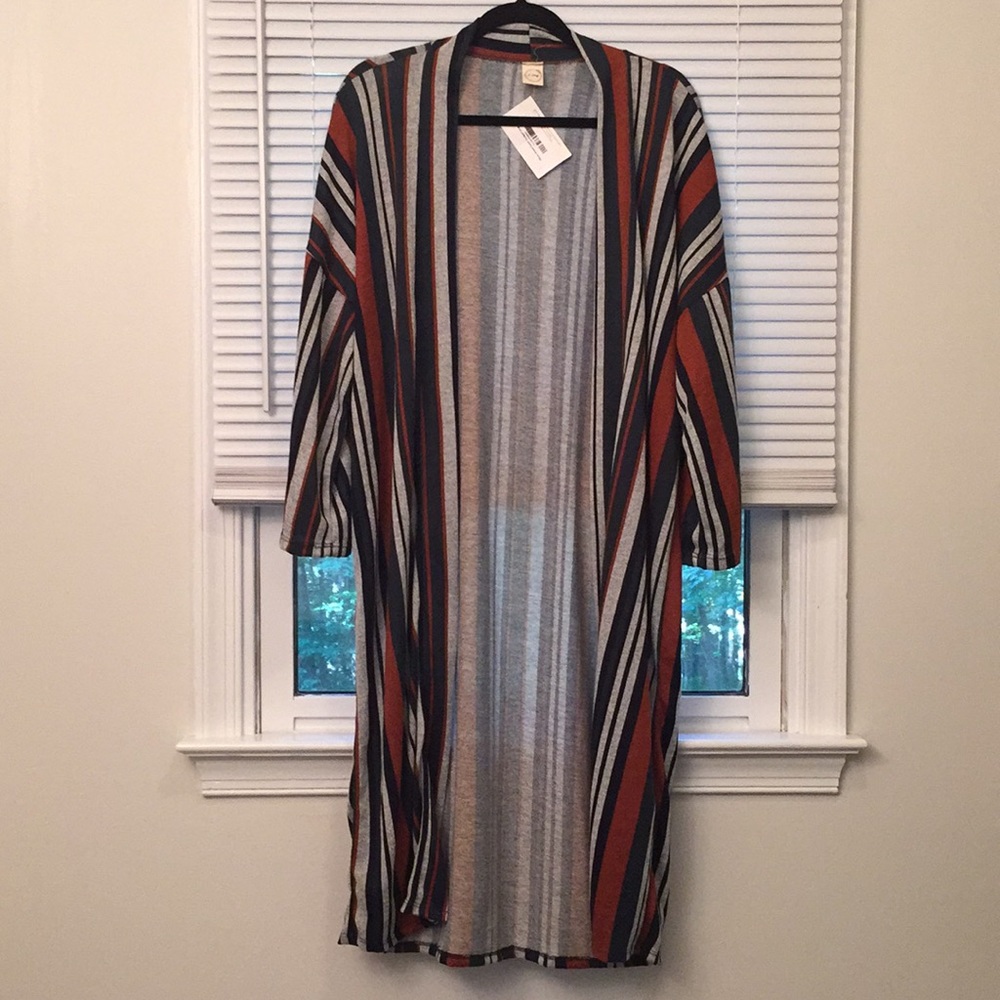 NWT Boutique I Ivy Striped Duster Cardigan
